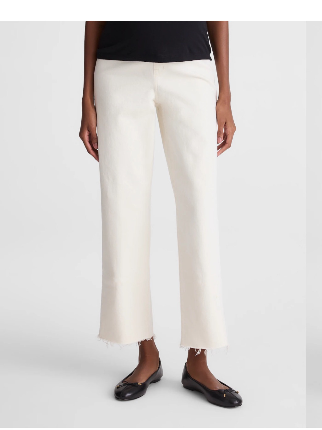 Madewell The Maternity Perfect Vintage Wide-Leg Crop Jean In Vintage Canvas